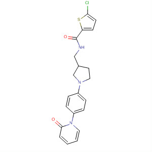 913744-02-2  2-Thiophenecarboxamide,5-chloro-N-[[1-[4-(2-oxo-1(2H)-pyridinyl)phenyl]-3-pyrrolidinyl]methyl]-