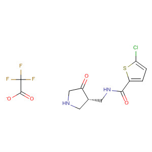 913744-31-7  2-Thiophenecarboxamide,5-chloro-N-[[(3S)-4-oxo-3-pyrrolidinyl]methyl]-, mono(trifluoroacetate)
