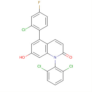 913813-54-4  2(1H)-Quinolinone,5-(2-chloro-4-fluorophenyl)-1-(2,6-dichlorophenyl)-7-hydroxy- 913813-54-4  2(1H)-Quinolinone,5-(2-chloro-4-fluorophenyl)-1-(2,6-dichlorophenyl)-7-hydroxy-