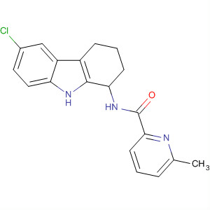 913961-48-5  2-Pyridinecarboxamide,N-(6-chloro-2,3,4,9-tetrahydro-1H-carbazol-1-yl)-6-methyl-