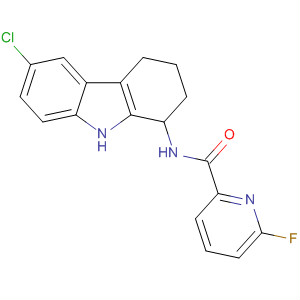 913961-51-0  2-Pyridinecarboxamide,N-(6-chloro-2,3,4,9-tetrahydro-1H-carbazol-1-yl)-6-fluoro-