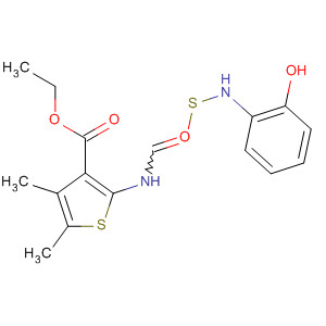 913986-80-8  3-Thiophenecarboxylic acid,2-[[[(2-hydroxyphenyl)amino]thioxomethyl]amino]-4,5-dimethyl-, ethylester