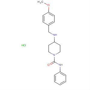 914077-21-7  1-Piperidinecarboxamide,4-[[(4-methoxyphenyl)methyl]amino]-N-phenyl-, monohydrochloride