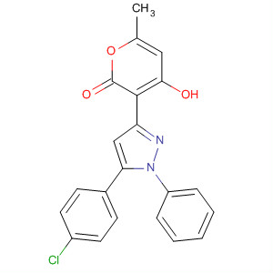 914256-22-7  2H-Pyran-2-one,3-[5-(4-chlorophenyl)-1-phenyl-1H-pyrazol-3-yl]-4-hydroxy-6-methyl-
