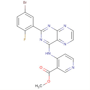 914289-37-5  3-Pyridinecarboxylic acid,4-[[2-(5-bromo-2-fluorophenyl)-4-pteridinyl]amino]-, methyl ester