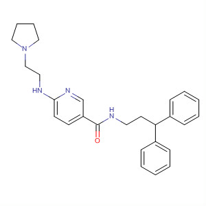 914385-78-7  3-Pyridinecarboxamide,N-(3,3-diphenylpropyl)-6-[[2-(1-pyrrolidinyl)ethyl]amino]-