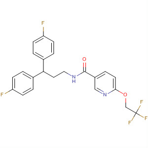 914385-97-0  3-Pyridinecarboxamide,N-[3,3-bis(4-fluorophenyl)propyl]-6-(2,2,2-trifluoroethoxy)-