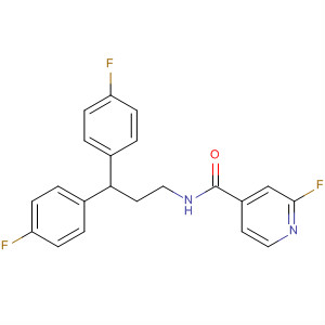 914386-04-2  4-Pyridinecarboxamide, N-[3,3-bis(4-fluorophenyl)propyl]-2-fluoro-
