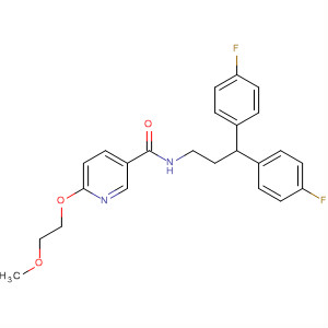 914386-24-6  3-Pyridinecarboxamide,N-[3,3-bis(4-fluorophenyl)propyl]-6-(2-methoxyethoxy)-
