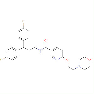 914386-25-7  3-Pyridinecarboxamide,N-[3,3-bis(4-fluorophenyl)propyl]-6-[2-(4-morpholinyl)ethoxy]-