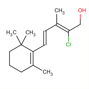 914491-94-4  2,4-Pentadien-1-ol,2-chloro-3-methyl-5-(2,6,6-trimethyl-1-cyclohexen-1-yl)-, (2Z,4E)- 914491-94-4  2,4-Pentadien-1-ol,2-chloro-3-methyl-5-(2,6,6-trimethyl-1-cyclohexen-1-yl)-, (2Z,4E)-