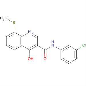 914658-15-4  3-Quinolinecarboxamide, N-(3-chlorophenyl)-4-hydroxy-8-(methylthio)-