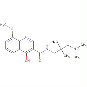 914658-19-8  3-Quinolinecarboxamide,N-[3-(dimethylamino)-2,2-dimethylpropyl]-4-hydroxy-8-(methylthio)-