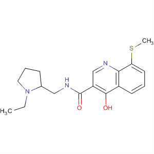914658-22-3  3-Quinolinecarboxamide,N-[(1-ethyl-2-pyrrolidinyl)methyl]-4-hydroxy-8-(methylthio)-