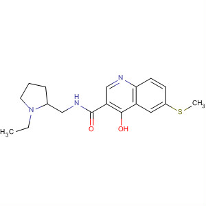 914658-34-7  3-Quinolinecarboxamide,N-[(1-ethyl-2-pyrrolidinyl)methyl]-4-hydroxy-6-(methylthio)-