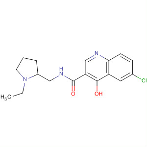 914658-54-1  3-Quinolinecarboxamide,6-chloro-N-[(1-ethyl-2-pyrrolidinyl)methyl]-4-hydroxy-