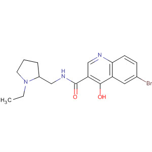 914658-60-9  3-Quinolinecarboxamide,6-bromo-N-[(1-ethyl-2-pyrrolidinyl)methyl]-4-hydroxy-