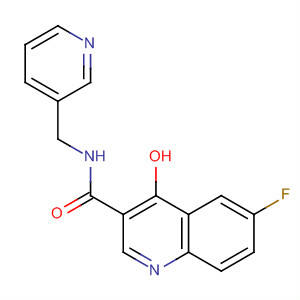 914658-85-8  3-Quinolinecarboxamide, 6-fluoro-4-hydroxy-N-(3-pyridinylmethyl)-