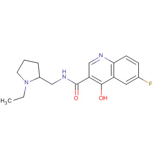 914658-86-9  3-Quinolinecarboxamide,N-[(1-ethyl-2-pyrrolidinyl)methyl]-6-fluoro-4-hydroxy-