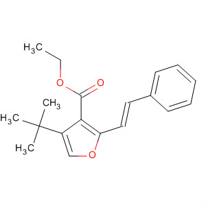 914659-26-0  3-Furancarboxylic acid, 4-(1,1-dimethylethyl)-2-[(1E)-2-phenylethenyl]-,ethyl ester
