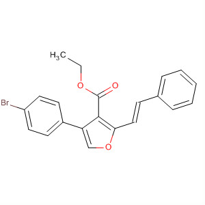 914659-35-1  3-Furancarboxylic acid, 4-(4-bromophenyl)-2-[(1E)-2-phenylethenyl]-,ethyl ester