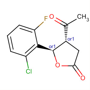 91478-30-7  2(3H)-Furanone, 4-acetyl-5-(2-chloro-6-fluorophenyl)dihydro-, trans-