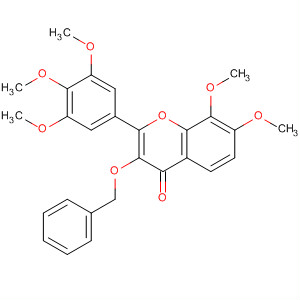 915-65-1  4H-1-Benzopyran-4-one,7,8-dimethoxy-3-(phenylmethoxy)-2-(3,4,5-trimethoxyphenyl)-