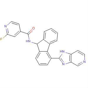 915140-07-7  4-Pyridinecarboxamide,2-fluoro-N-[4-(1H-imidazo[4,5-c]pyridin-2-yl)-9H-fluoren-9-yl]-