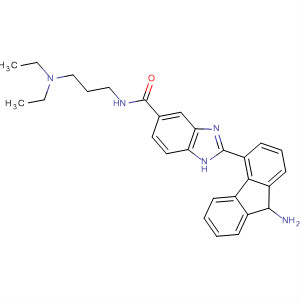 915143-09-8  1H-Benzimidazole-5-carboxamide,2-(9-amino-9H-fluoren-4-yl)-N-[3-(diethylamino)propyl]-