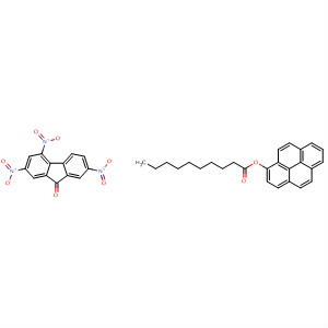 915304-55-1  Decanoic acid, 1,3,6,8-pyrenetetrayl ester, compd. with2,4,7-trinitro-9H-fluoren-9-one (1:1)