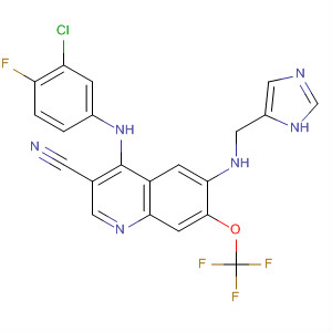 915361-92-1  3-Quinolinecarbonitrile,4-[(3-chloro-4-fluorophenyl)amino]-6-[(1H-imidazol-5-ylmethyl)amino]-7-(trifluoromethoxy)-