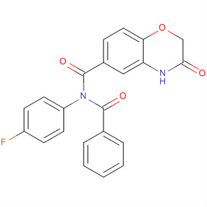 915372-43-9  2H-1,4-Benzoxazine-6-carboxamide,N-benzoyl-N-(4-fluorophenyl)-3,4-dihydro-3-oxo- 915372-43-9  2H-1,4-Benzoxazine-6-carboxamide,N-benzoyl-N-(4-fluorophenyl)-3,4-dihydro-3-oxo-