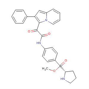 915393-42-9  L-Proline, 1-[4-[[2-oxo-2-(2-phenyl-3-indolizinyl)acetyl]amino]phenyl]-,methyl ester