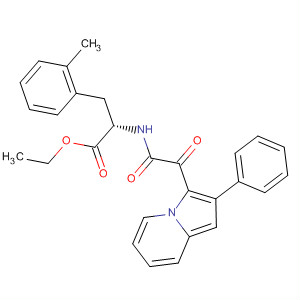 915394-05-7  Phenylalanine, a-methyl-N-[2-oxo-2-(2-phenyl-3-indolizinyl)acetyl]-, ethylester