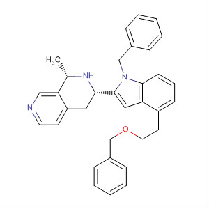 915415-69-9  2,7-Naphthyridine,1,2,3,4-tetrahydro-1-methyl-3-[4-[2-(phenylmethoxy)ethyl]-1-(phenylmethyl)-1H-indol-2-yl]-, (1S,3S)-