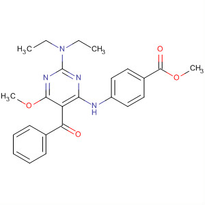 91546-19-9  Benzoic acid,4-[[5-benzoyl-2-(diethylamino)-6-methoxy-4-pyrimidinyl]amino]-, methylester