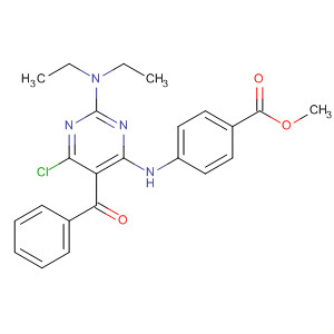 91546-33-7  Benzoic acid,4-[[5-benzoyl-6-chloro-2-(diethylamino)-4-pyrimidinyl]amino]-, methylester