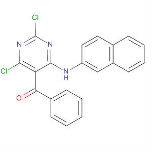 91546-43-9  Methanone, [2,4-dichloro-6-(2-naphthalenylamino)-5-pyrimidinyl]phenyl-