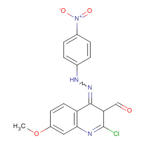 915695-89-5  3-Quinolinecarboxaldehyde, 2-chloro-7-methoxy-,2-(4-nitrophenyl)hydrazone