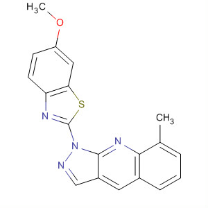 915696-17-2  1H-Pyrazolo[3,4-b]quinoline, 1-(6-methoxy-2-benzothiazolyl)-8-methyl-