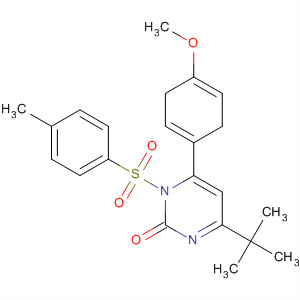 915716-44-8  2(1H)-Pyrimidinone,4-(1,1-dimethylethyl)-3,6-dihydro-6-(4-methoxyphenyl)-1-[(4-methylphenyl)sulfonyl]-