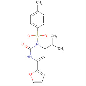 915716-47-1  2(1H)-Pyrimidinone,4-(2-furanyl)-3,6-dihydro-6-(1-methylethyl)-1-[(4-methylphenyl)sulfonyl]-