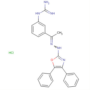 91574-74-2  Guanidine, [3-[1-[(4,5-diphenyl-2-oxazolyl)hydrazono]ethyl]phenyl]-,monohydrochloride