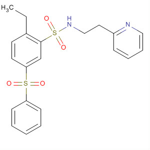 915754-84-6  Benzenesulfonamide, 2-ethyl-5-(phenylsulfonyl)-N-[2-(2-pyridinyl)ethyl]-