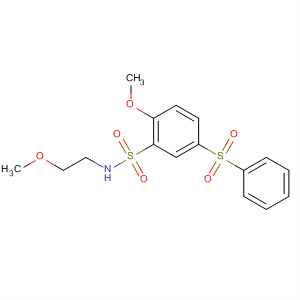 915755-00-9  Benzenesulfonamide, 2-methoxy-N-(2-methoxyethyl)-5-(phenylsulfonyl)-