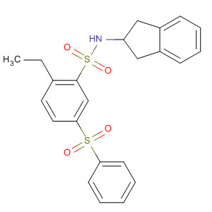 915755-26-9  Benzenesulfonamide,N-(2,3-dihydro-1H-inden-2-yl)-2-ethyl-5-(phenylsulfonyl)-