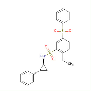 915755-27-0  Benzenesulfonamide,2-ethyl-N-[(1S,2R)-2-phenylcyclopropyl]-5-(phenylsulfonyl)-