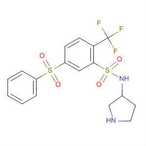 915760-97-3  Benzenesulfonamide,5-(phenylsulfonyl)-N-3-pyrrolidinyl-2-(trifluoromethyl)-