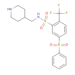 915761-55-6  Benzenesulfonamide,5-(phenylsulfonyl)-N-(4-piperidinylmethyl)-2-(trifluoromethyl)-