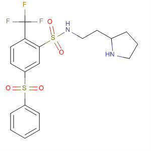 915761-69-2  Benzenesulfonamide,5-(phenylsulfonyl)-N-[2-(2-pyrrolidinyl)ethyl]-2-(trifluoromethyl)-